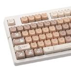 COOMICKEY PBT キーキャップ 140キー かわいいキーキャップ 昇華型 キティキャット キーキャップセット Mao Profile カスタムキーキャップ Cherry Gateron MX Sw