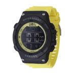 【並行輸入品】 Invicta Racing メンズ 52mm プラスチック ブラックダイヤル 電子デジタル, イエロー, モダン