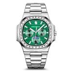 SAPPHERO Men's Analog Quartz Watch - Waterproof Diamond Wristwatch With Date Display, Stainless Steel Band - Casual Luxury Dress Watch, Unique Gift fo
