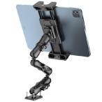 【並行輸入品】 OHLPRO 高耐久ドリルベース タブレットマウントホルダー 360°調節可能 iPadマウントトラックダッシュボード 3ステージスタンド 5~13インチ