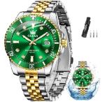 【並行輸入品】 OLEVS 腕時計 メンズ ステンレススチール ドレス 日付付き ラグジュアリー ダイヤモンド ビッグフェイス 防水