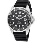 【並行輸入品】 INVICTA プロダイバー メンズ 43mm ステンレススチール ゴールド ブラック 文字盤 PC32 クォーツ, ブラック, 2XL, クラシック
