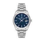 Daniel Klein, Watch for Men, Silver Mens Watch - Colorful Wrist Watch for Men, Analog Wrist Watch, Luxury Watches for Men (Dark Blue)