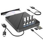 [ параллель импортные товары ] TYYWGD 7 in 1 установленный снаружи CD/DVD Drive ддя ноутбука 4.. USB порт .TF/SD слот USB 3.0 портативный CD/DVD дисковод pre 