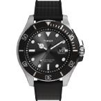 【並行輸入品】 Timex メンズ ハーバーサイド 42mm 腕時計, ブラック/IPスチール/ブラック。