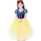 子供用 白雪姫風 ドレス+マント+カチューシャ プリンセス風 ワンピース 女児 女の子 白雪姫風 ドレス 120サイズ