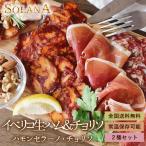 ポイント消化 送料無料 おつまみ 『スペイン産長期熟成生ハム ハモンセラーノ＋チョリソ 100g』お試し