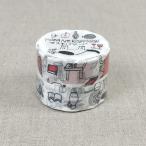 倉敷意匠計画室 トラネコボンボン マスキングテープ 18mm（記憶のモンプチ A＋B）2色セット 猫グッズ 可愛い 中西なちお おしゃれ かわいい 雑貨 プレゼント