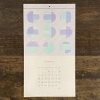 ショッピング水玉 水縞 水縞模様カレンダー水玉・縞々 2026　壁掛け 2026年 おしゃれ シンプル インテリア 月曜日始まり