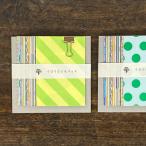 水縞 イロイロメモパッド 水玉縞々 