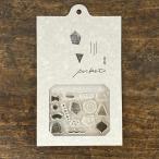 スタンプ 手帳用 水縞 自在ハンコ ポケット かたち02 リニューアル アクリル台なし　クリアスタンプ はんこ かわいい おしゃれ 雑貨 可愛い