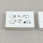 スタンプ 手帳用 松尾ミユキ×水縞 自在ハンコ ぬりえセット 小動物 猫 クリアスタンプ 猫グッズ かわいい おしゃれ 柄 文房具 はんこ