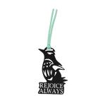  нержавеющая сталь книжка Mark пингвин 51805 REJOICE ALWAYS порез .. способ. животное английский язык только слово ввод из нержавеющей стали металл рекламная закладка 