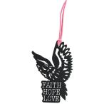  нержавеющая сталь книжка Mark ..51806 FAITH HOPE LOVE порез .. способ. животное английский язык только слово ввод из нержавеющей стали металл рекламная закладка 