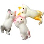 ぷるるんお手上げネコちゃん 12個セット　景品 子供 縁日 お祭り 夏祭り イベント スクイーズ