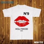 N.9 EMOTIONAL LIP LOGO T-シャツ HOLLYWOOD MADE Tシャツ ナンバリング ブランド パロディ ファッション セレブ メンズ レディース メール便 送料無料