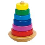 Goki　ゴルネスト＆キーゼル　スタッキングタワーリング　木のおもちゃ　木製玩具　知育玩具