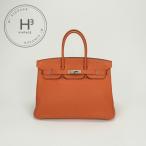 エルメス HERMES バーキン35 バーキン 35 バッグ トートバッグ トゴ オレンジ Orange シルバー金具 ハンドバッグ