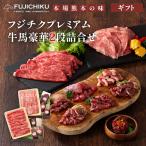 フジチクプレミアム牛馬豪華2段詰合せ（馬刺し8種／A5-A4ランク藤彩牛2種）1330g ギフト のし対応可