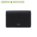 CELINE セリーヌ ビジネス カードホルダー 二つ折り 名刺入れ 10J813BEL グレインド カーフスキン ブラック 美品◆中古Aランク