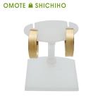 K18 петля серьги обруч 18K 18 золотой 750 YG желтое золото ювелирные изделия аксессуары женский мужской обе уголок для прекрасный товар * б/у товар 