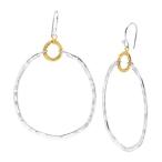 送料無料Silpada 'Dynamic Duo' Double Circle Drop Earrings in Sterling Silver &amp; Bras