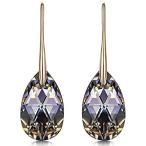 送料無料LADY COLOUR Hypoallergenic Earrings Silver Night Black Teardrop Pierced Ear