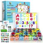送料無料Guanababa Kids 272 PCS Magnetic Letters and Numbers abc educational toys fo