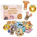 送料無料Jumbo Magnetic Letters ABC Alphabet Magnets Colorful Animal Shape Toys Frid