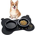 【送料無料】Double Pet Dog Slow Feeder Bowl Bloat Stop Pet Bowl Anti-Choking Puppy Food