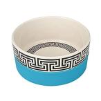 【送料無料】Now House for Pets by Jonathan Adler Greek Key Duo Dog Bowl, Small Cute Cer