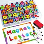 送料無料Coogam Magnetic Letters 234 Pcs, Uppercase Lowercase Foam Alphabet ABC Frid