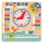 送料無料TOOKYLAND Montessori Educational Wooden Learning Toys Kids Daily Calendar M