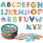 送料無料Jumbo Magnetic Letters Animal Styling Toys for Kids,Preschool Learning Spel