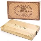 【送料無料】AMEROUS Wooden Mancala Board Game Set - Upgraded Larger Size - 72+8 Bonus M