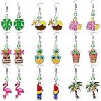 Yahoo! Yahoo!ショッピング(ヤフー ショッピング)送料無料9ペア 夏 ハワイアン イヤリング レディース ルアウ フラ パーティーイヤリング トロピカルハワイアンジュエリーアクセサリー 夏休み用, 金属, 合