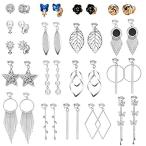 Yahoo! Yahoo!ショッピング(ヤフー ショッピング)送料無料LYroo クリップオンイヤリング スタッド ノンピアス シルバー ダングルイヤリング ロングタッセル ボーホー クリップオンフープイヤリング レディ