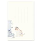  открытка с видом открытка зима модный японская бумага письмо сообщение карта сезон. открытка кошка . плита подарок . земля производство интерьер ..../ кошка pohs соответствует 