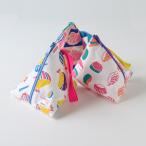 Yahoo! Yahoo!ショッピング(ヤフー ショッピング)小物入れ おしゃれ 和紙 カラフル ポップ medetaya happy オイシイ ポーチ tetora  全3柄