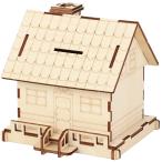a- Tec из дерева house копилка craft комплект деревообработка произведение дерево craft сборка комплект инструмент не необходимо простой окраска возможность ручная работа ребенок подарок подарок летние каникулы зима выходной 