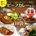 ショッピングレトルトカレー カレー レトルトカレー 2種10袋 スパイス 大阪風あまからビーフカレー6食＋北海道野菜ビーフカレー4食 非常食 保存食 キャンプ飯 アウトドア メール便