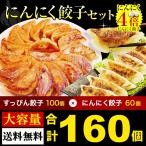 プレミアム会員3480円 ぎょうざ 激マシにんにく餃子60 個+すっぴん餃子100個 食べ比べ ニンニク餃子 中華 冷凍食品 点心 惣菜