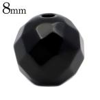 Yahoo! Yahoo!ショッピング(ヤフー ショッピング)オニキス 粒売り ビーズ 64面カット 1粒 8mm バラ売り ブラックオニキス 天然石 パワーストーン 黒瑪瑙 onyx 父の日 ギフト プレゼント