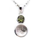 ギベオン隕石ネックレス天然石ペンダ...