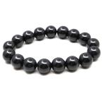 北投石 ブレスレット 12mm 黒色 ブラック 台湾産 ほくとうせき セラミック ラジウム Hokutolite 父の日 ギフト プレゼント