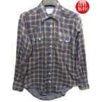 Rockmount мужской linen способ в клетку рубашка в ковбойском стиле голубой × бежевый синий .. большой размер блокировка крепление Country kau Boy костюм бесплатная доставка 