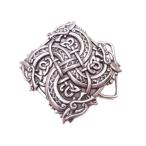 IDAM Франция производства Dragon * Tetra skeli on пряжка 40mm ширина соответствует [ серебряный ] 4 ножек ... глава kerutik дизайн Celt celt дракон прямой импорт 
