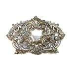 #SALE# Vintage способ [ эмблема ] пряжка 40mm ширина соответствует [ серебряный ] мужской женский большой размер античный дизайн 
