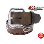 NOCONA(nokona) USA Conti .sa незначительный талия neitib образец Apollo Conti . переключатель Western ремень Brown индеец Country бесплатная доставка 