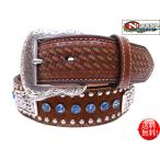 NOCONA USA crystal заклепки - lako квадратное Conti . стразы корзина Carving переключатель Western ремень Brown чай Country бесплатная доставка 